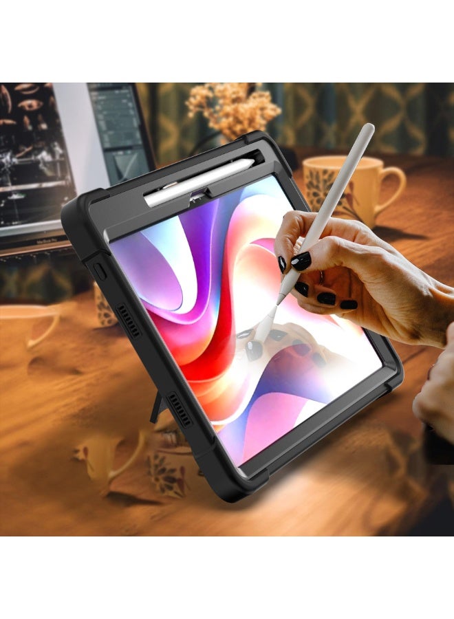 Compatible with Lenovo Idea Tab 11 inch 2025 (TB-336ZU/TB-336FU) Kids Case, with Kickstand  Pen Holder, Rugged Shockproof Heavy Duty Soft Silicone Hard PC Hybrid Case - Image 4