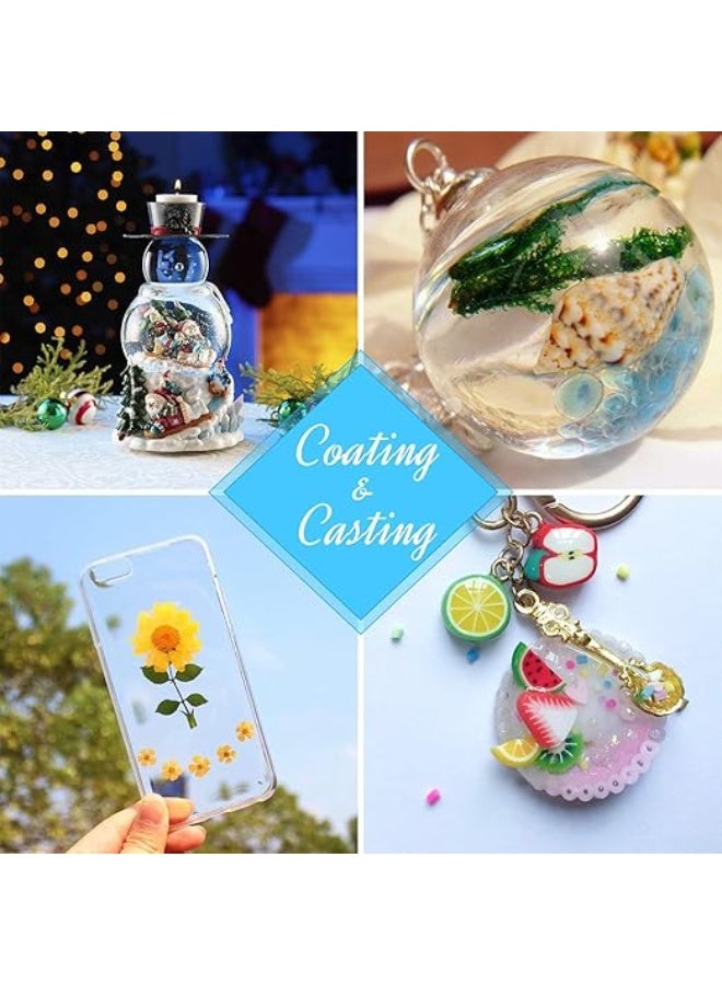 إكسفور اكسيفور راتنج يعمل بالاشعة فوق البنفسجية، راتنج ايبوكسي شفاف كريستالي للمعالجة بالاشعة فوق البنفسجية لصنع المجوهرات بنفسك، ديكور الحرف اليدوية، راتنج نشط معالج بالطاقة الشمسية للصب والطلاء (100 غرام، شفاف) - Image 5