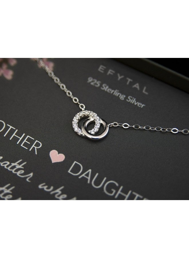 EFYTAL Mother Daughter Necklace, Mothers Day Gift for Mom or Daughter, Mama Jewelry Gifts, Mom Gifts - Image 1