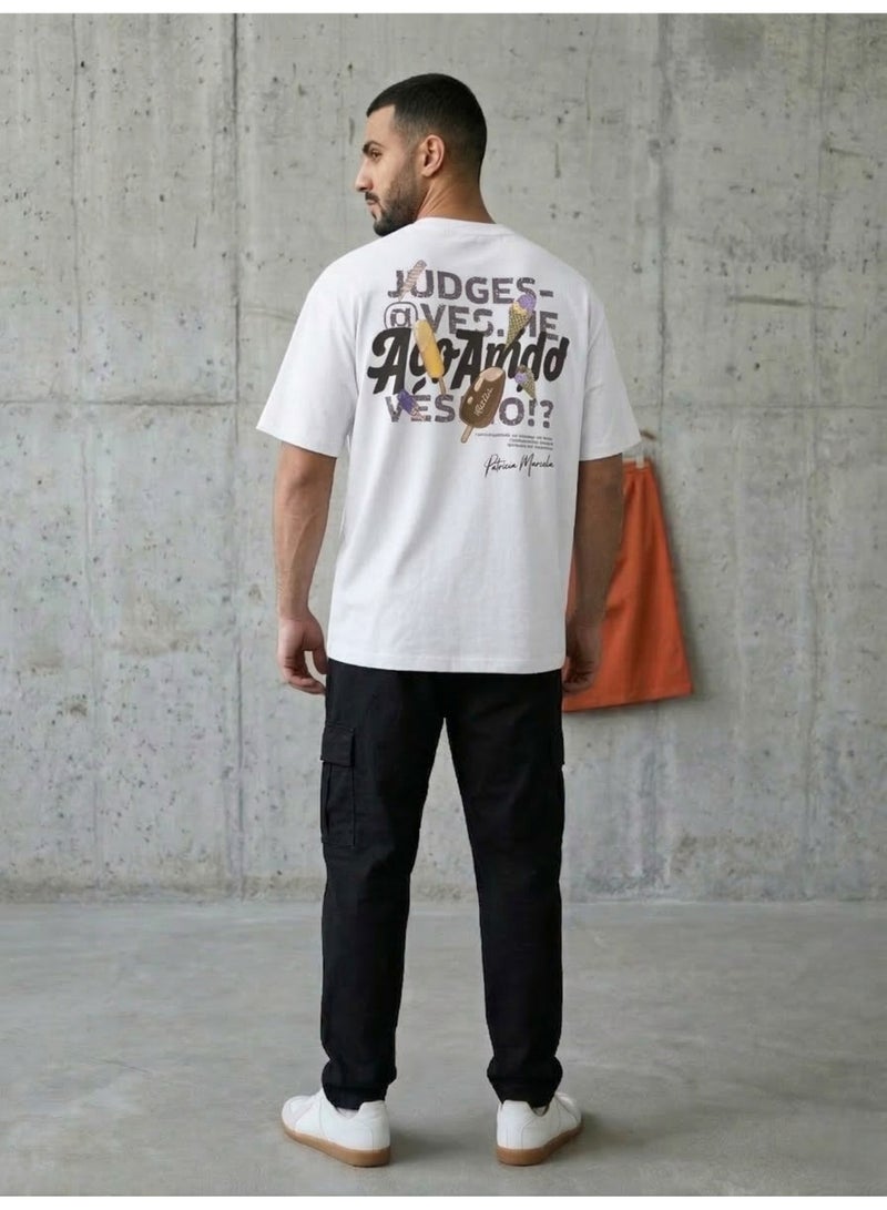 Hikes Mens Oversized T Shirt Premium Heavyweight Cotton Streetwear Fit - Image 5