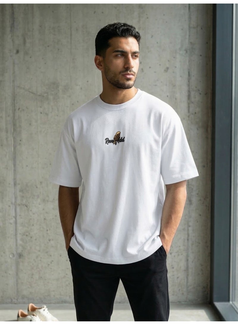 Hikes Mens Oversized T Shirt Premium Heavyweight Cotton Streetwear Fit - Image 4