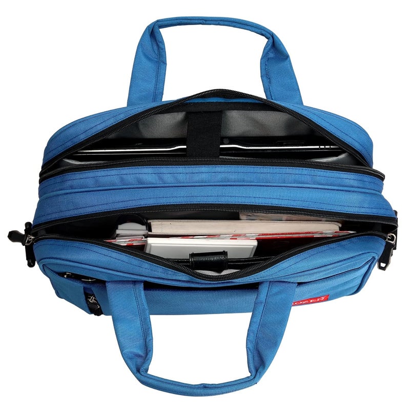 ROZEN 15.6 inch (39.6cm) Laptop Briefcase Shoulder Sling Office Business Professional Travel Messenger Bag for Men and Women Water Repellent Formal Executive Bags - Image 3