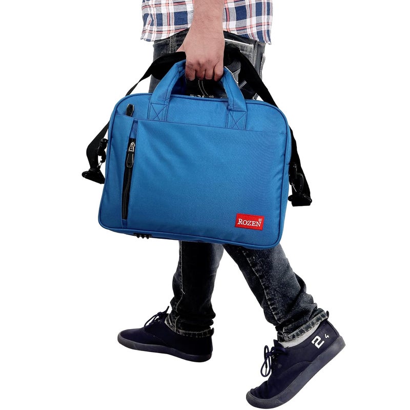 ROZEN 15.6 inch (39.6cm) Laptop Briefcase Shoulder Sling Office Business Professional Travel Messenger Bag for Men and Women Water Repellent Formal Executive Bags - Image 4