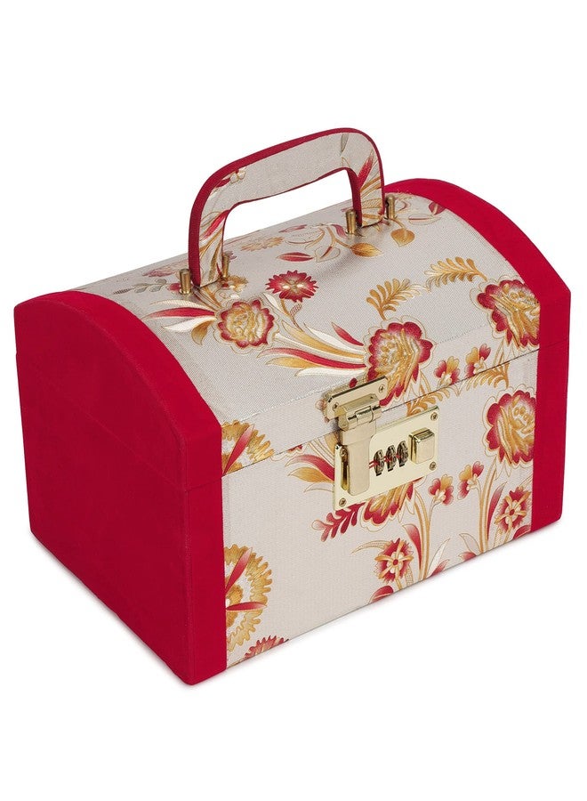 Vararo Palki Box | Heavy Duty Hard Coated Vanity Box with Lock | Multicolor Cosmetic Bangle Jewellery Storage Kit | Makeup Organizer | Durable Travel Friendly | Beauty Case for Women (Standard Size) - Image 2