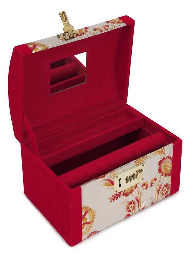 Vararo Palki Box | Heavy Duty Hard Coated Vanity Box with Lock | Multicolor Cosmetic Bangle Jewellery Storage Kit | Makeup Organizer | Durable Travel Friendly | Beauty Case for Women (Standard Size) - Image 1