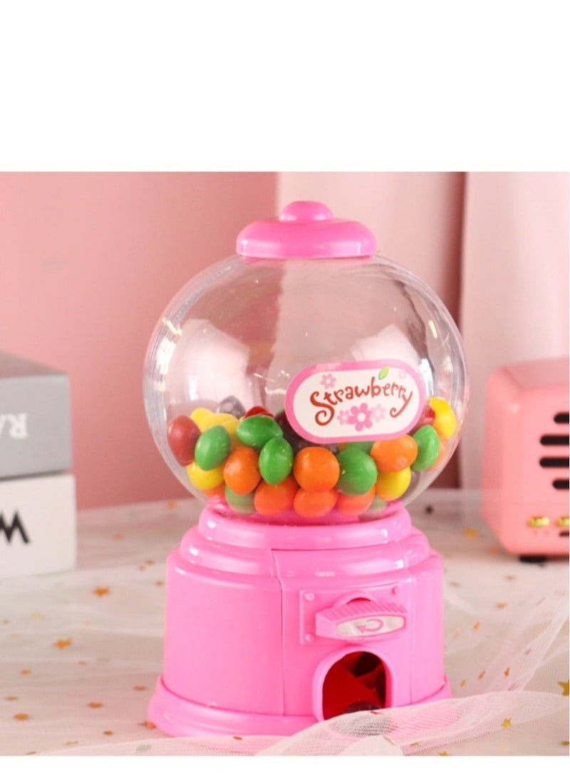 Candy Vending Machine Portable Children Candy Machine Plastic Mini Gumballs Dispenser Kids Kindergarten Gift Vending Machine Vintage Style Sweet Bubblegum Fun Toy Machine for 3 age  - Image 1