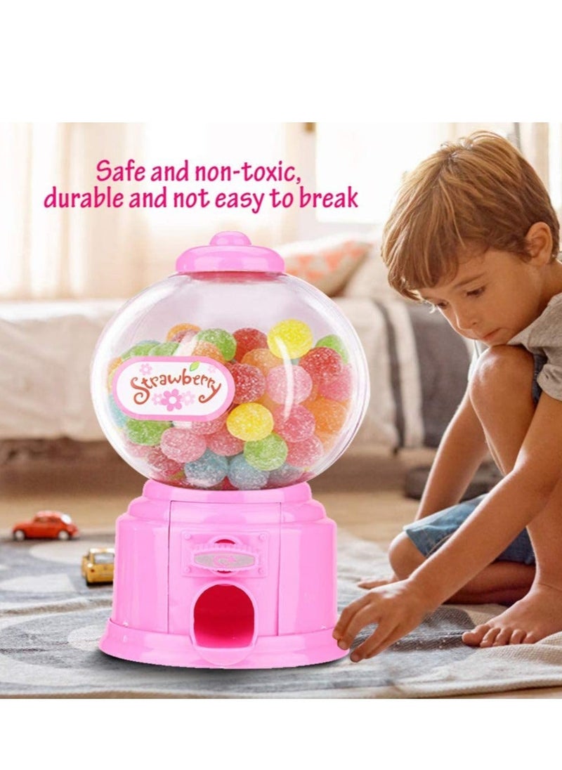 Candy Vending Machine Portable Children Candy Machine Plastic Mini Gumballs Dispenser Kids Kindergarten Gift Vending Machine Vintage Style Sweet Bubblegum Fun Toy Machine for 3 age  - Image 2