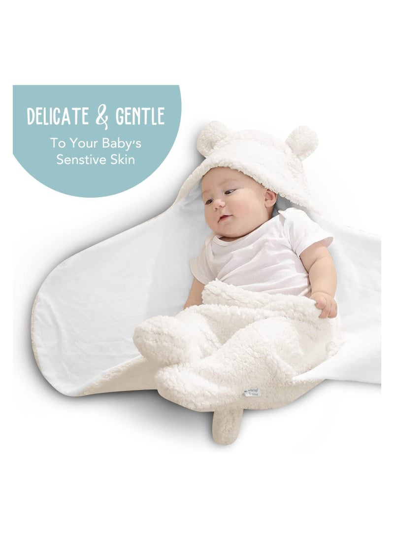 Swaddle Blanket Ultra Soft Plush Essential Receiving Swaddling Wrap for Infants 0 to 6 Month - Image 4