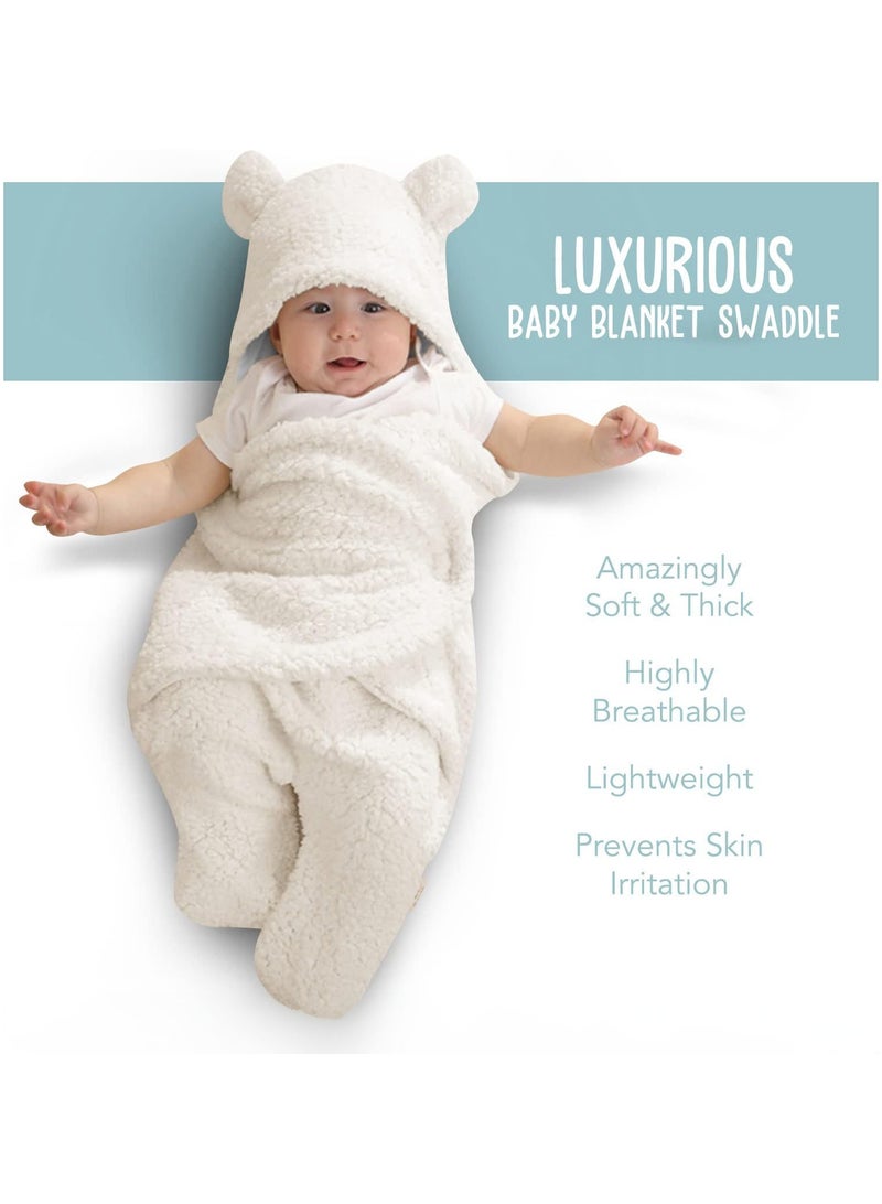 Swaddle Blanket Ultra Soft Plush Essential Receiving Swaddling Wrap for Infants 0 to 6 Month - Image 5