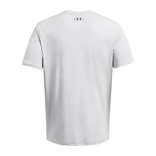 Under Armour Men's Project Rock Simple Branded Short Sleeve T Shirt, (011) Mod Gray Medium Heather / / Black, X-Large - Image 3