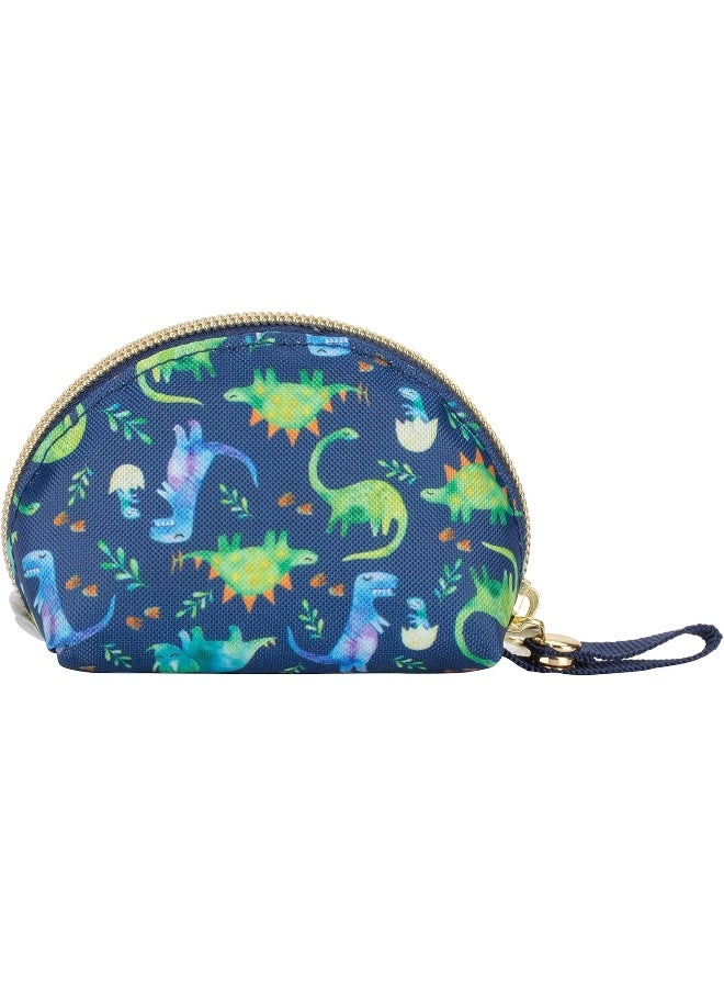 Itzy Ritzy Itzy Ritzy Everything Storage Pouch; Small Zipper Pouch Holds 2 Pacifiers; Snap Handle Attaches to Diaper Bag, Stroller or Purse; Holds Earbuds, Chargers, Change or Disposable Bags (Dinosaur)  - Image 1