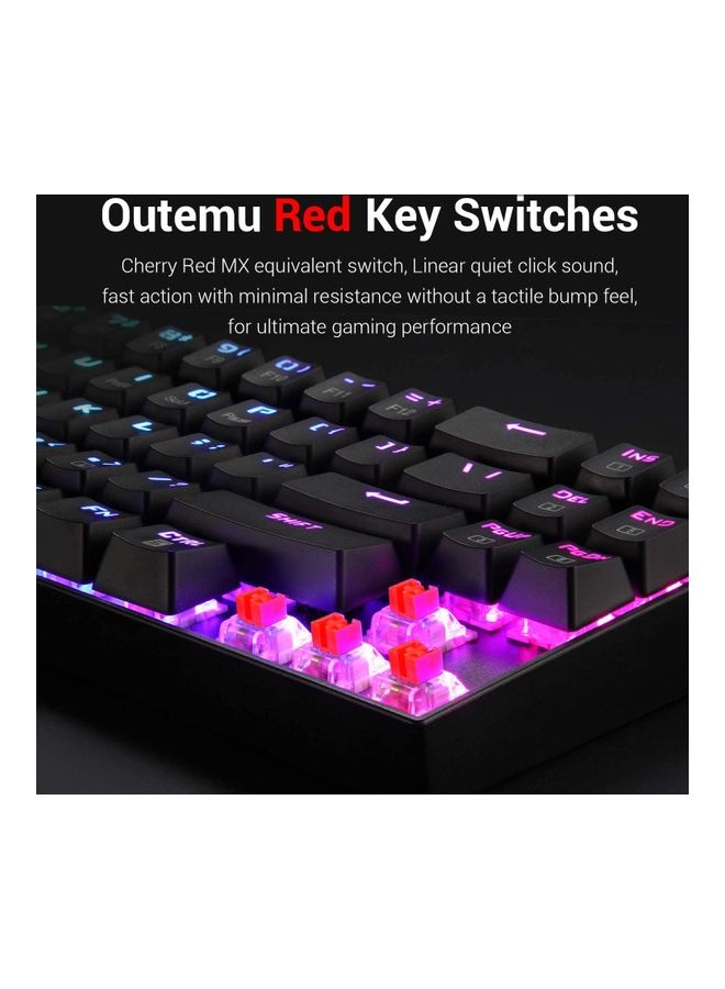 ريدراجون لوحة مفاتيح لاسلكية ديموس K599 KRS بإضاءة RGB للألعاب - Image 4