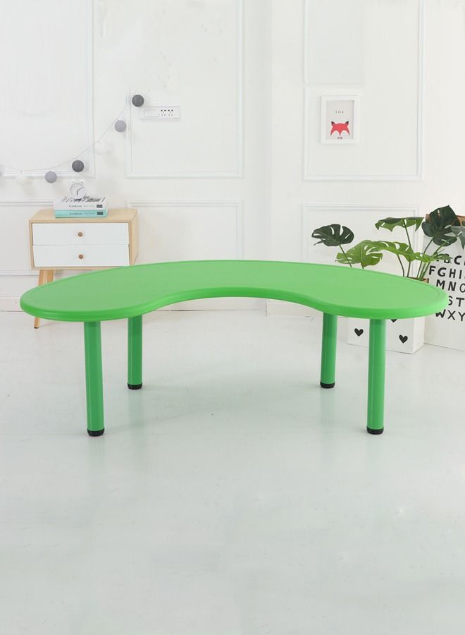 JSAITOYS Children Furniture Semi-moon Plastic Table Kids Desk - Image 2