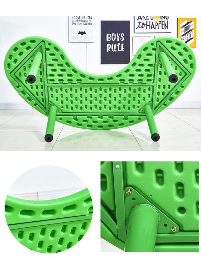 JSAITOYS Children Furniture Semi-moon Plastic Table Kids Desk - Image 3