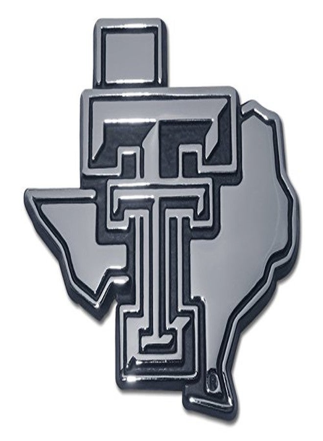 Texas Tech Texas Shaped Auto Emblem (Metal)