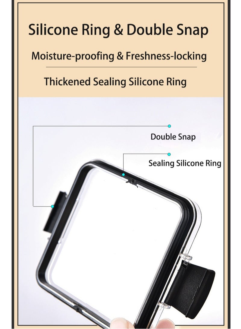 Airtight Food Storage with Lid, Double Sealed Thick storage Jar, Leak Proof, Easy to Clean, BPA Free,  Kitchen and Other Storage, 460ML - Image 4