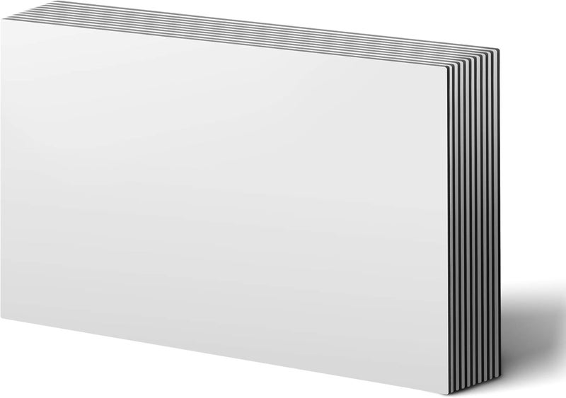 LLPT Dry Erase Magnetic Sheets 6 Packs 5.9” x 8.3” Reusable Washable No Adhesive Trimable Sticker Notes for Refrigerator Desktop Shelf DIY Whiteboard Color White (MSW598) - Image 1