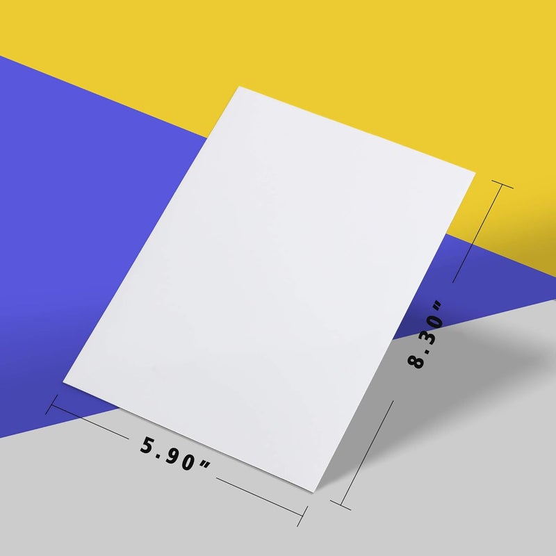 LLPT Dry Erase Magnetic Sheets 6 Packs 5.9” x 8.3” Reusable Washable No Adhesive Trimable Sticker Notes for Refrigerator Desktop Shelf DIY Whiteboard Color White (MSW598) - Image 3