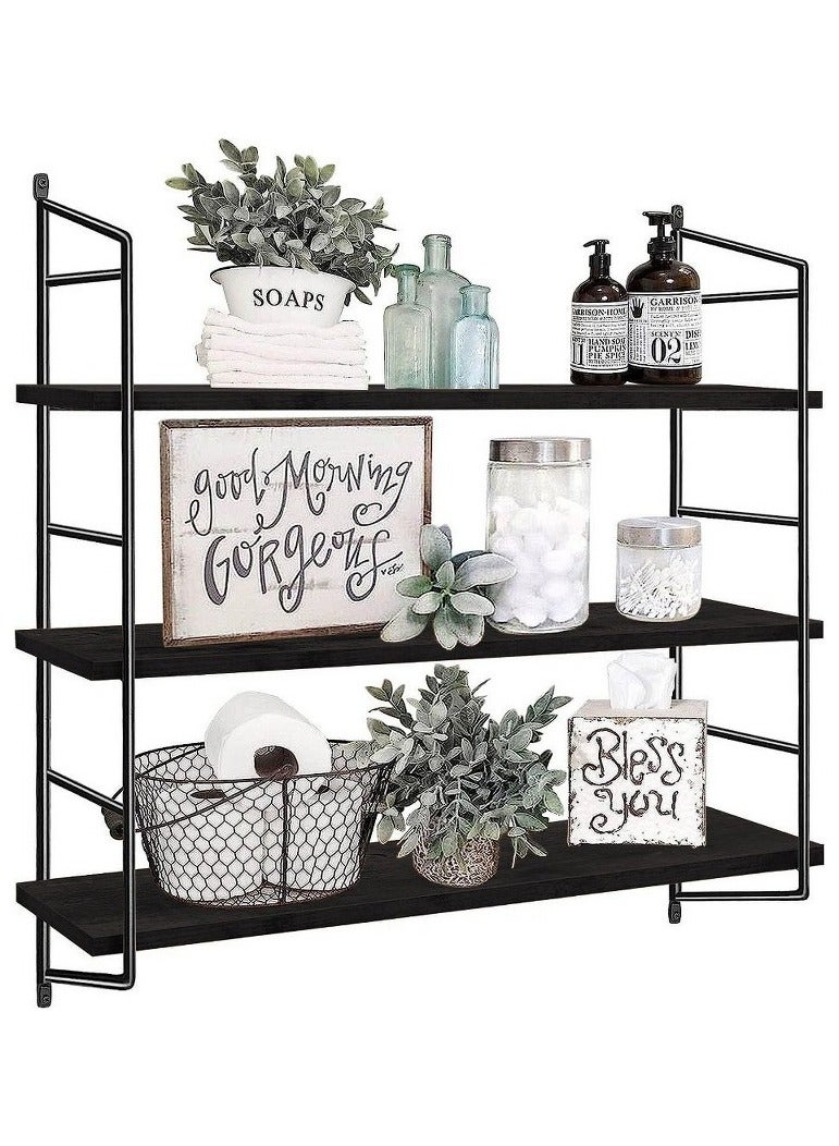Home Gallery Multiple wall shelf Black - Image 1