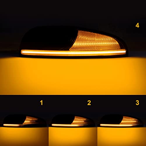 SHINEFIT LED Front Corner Light Compatible with Corvette C5 19972004 Smoke Bumper Turn Signal Parking Lights Lamps Replacement 10301357 10301356 - Image 3