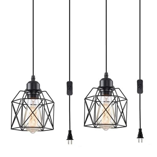 KENMI Modern Kitchen Island Lights Fixtures Ceiling Hanging Dining Room Living Room,Farmhouse Pendant Lighting,Chandelier Industrial Pendant Light - Image 1