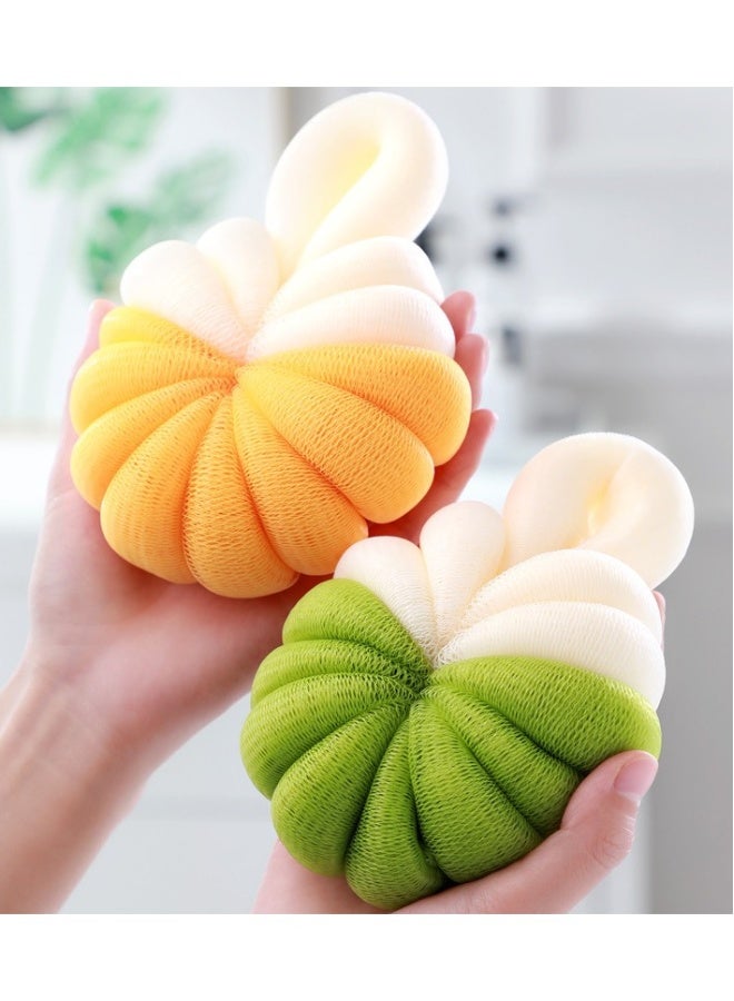 Beauenty Orange and matcha green pumpkin shaped bath balls - Image 1