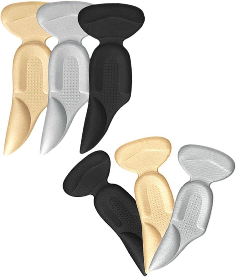 cheekyglo 12 pairs Fabric Slip Pad High Abrasion-proof Arch Sneaker Sponge Women Insole Insoles Blisters Cushion Grips Back for Foot Supple Care Liners Shoes to Heel Liner Anti Loose Pads - Image 5