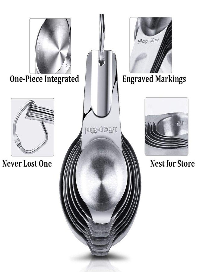 CozyKit Measuring Cups Stainless Steel 7 Piece Stackable Set for Dry or Liquid Ingredients Measurement - Kitchen Gadgets & Utensils Metal Measuring Cups Best for Cooking & Baking - Image 5