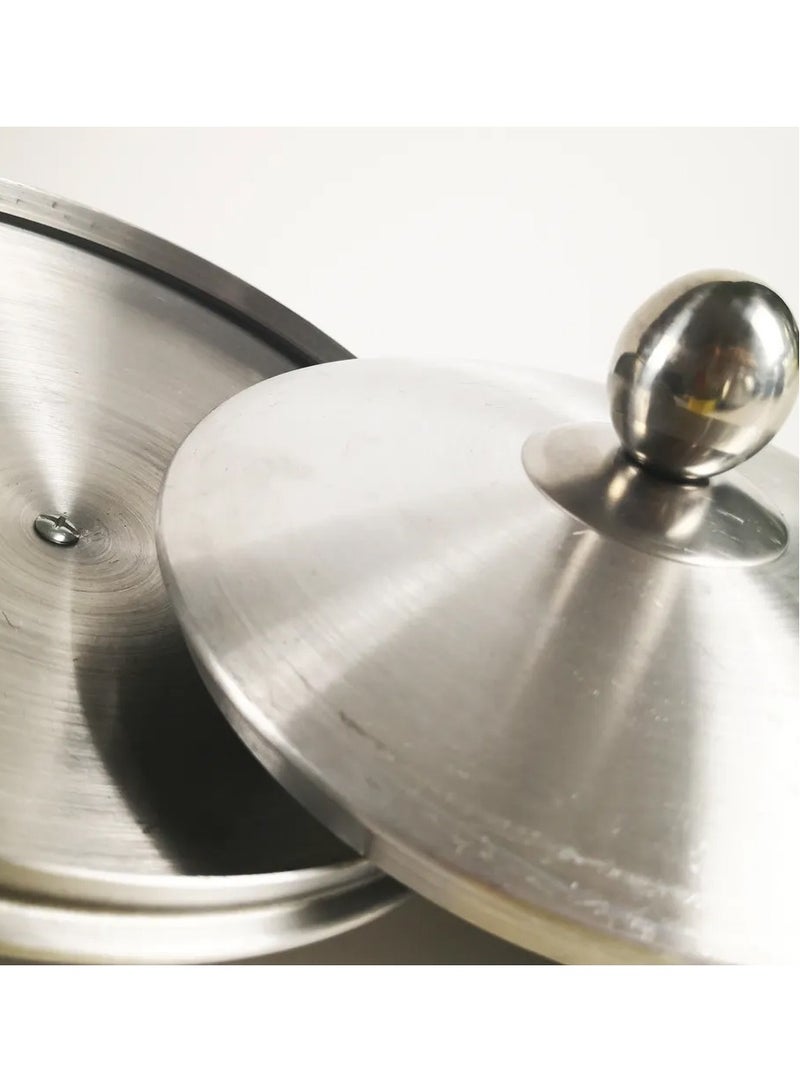 DubaiGallery 5-Piece Aluminum Pot Set Silver - Image 4