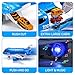 CUTE STONE Toy Airplane with Lights Sounds Friction Powered Plane Toy with Mini Cars for Kids Great Gift for Boys and Girls - Image 4