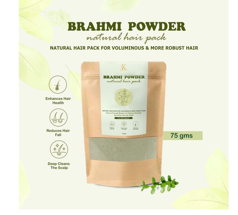 Kimayra Hair Care Powder Combo (Amla, Brahmi, Bhringraj, Shikakai, Reetha Powder - Natural Hair Combo Pack For Healthy Scalp, Control Dandruff & Hairfall |All Hair Type Pack of 5, 75g Each Total 375g) - Image 3