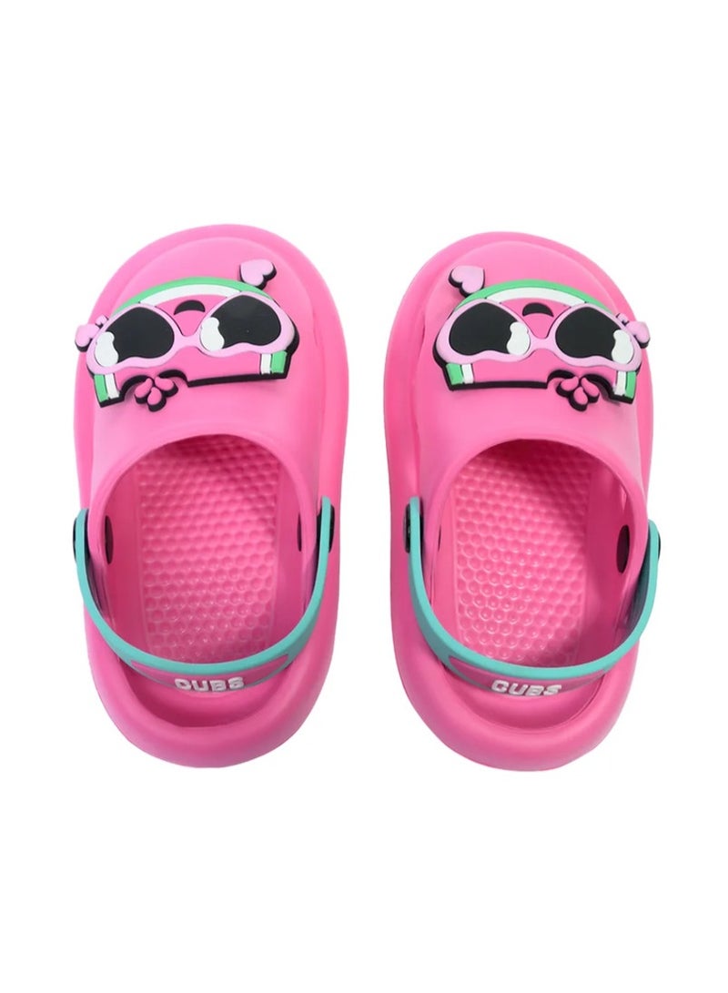 CUBS Girls' Cartoon Clogs with Back Strap – Size 29  - Image 2