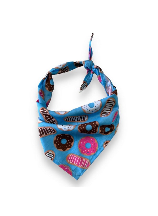 W Brings Happy Birthday Donuts Dog Bandana/Scarf With Cakes & Candles | This Stunning Gorgeous Design Dog Bandana Scarf Is Perfect Styling Accessory For Dogs One Size Fits All. - Image 2