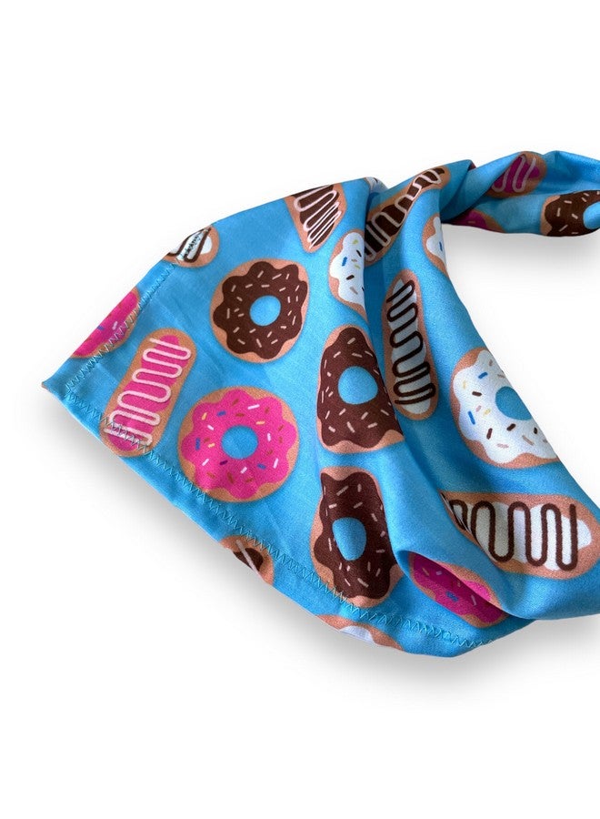 W Brings Happy Birthday Donuts Dog Bandana/Scarf With Cakes & Candles | This Stunning Gorgeous Design Dog Bandana Scarf Is Perfect Styling Accessory For Dogs One Size Fits All. - Image 5