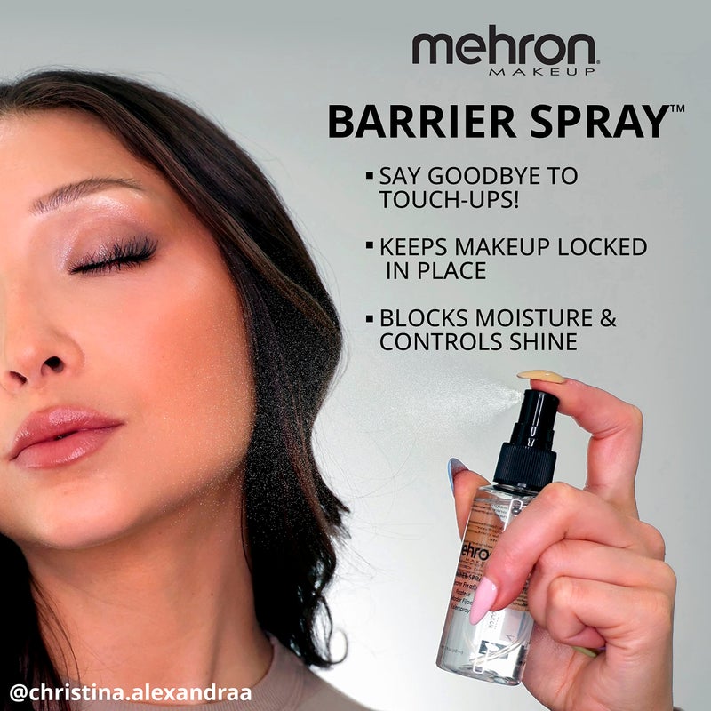 Mehron Makeup Barrier Spray | Makeup Setting Spray for Face 1 fl oz (29 ml) - Image 2