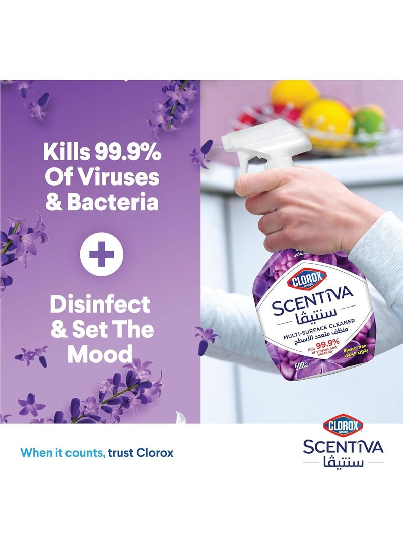 Clorox Scentiva Tuscan Lavender Bundle Includes Multipurpose Disinfectant Floor Cleaner 3L + 709ml + 500ml - Image 4