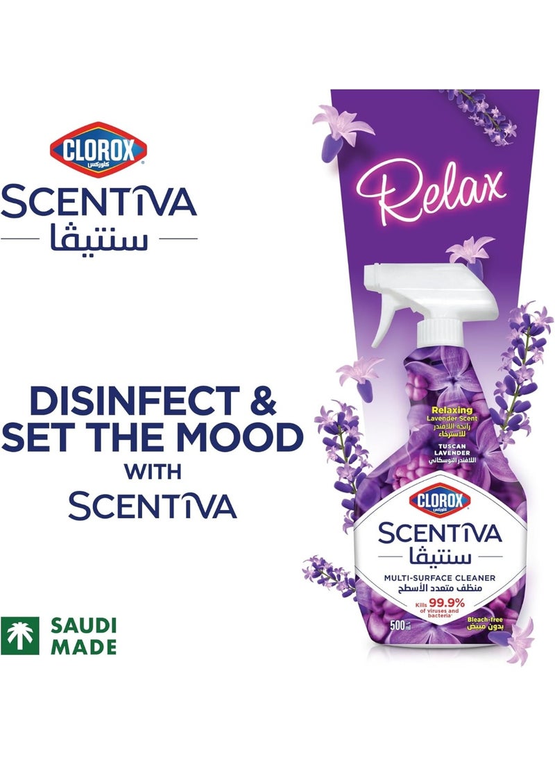 Clorox Scentiva Tuscan Lavender Bundle Includes Multipurpose Disinfectant Floor Cleaner 3L + 709ml + 500ml - Image 5
