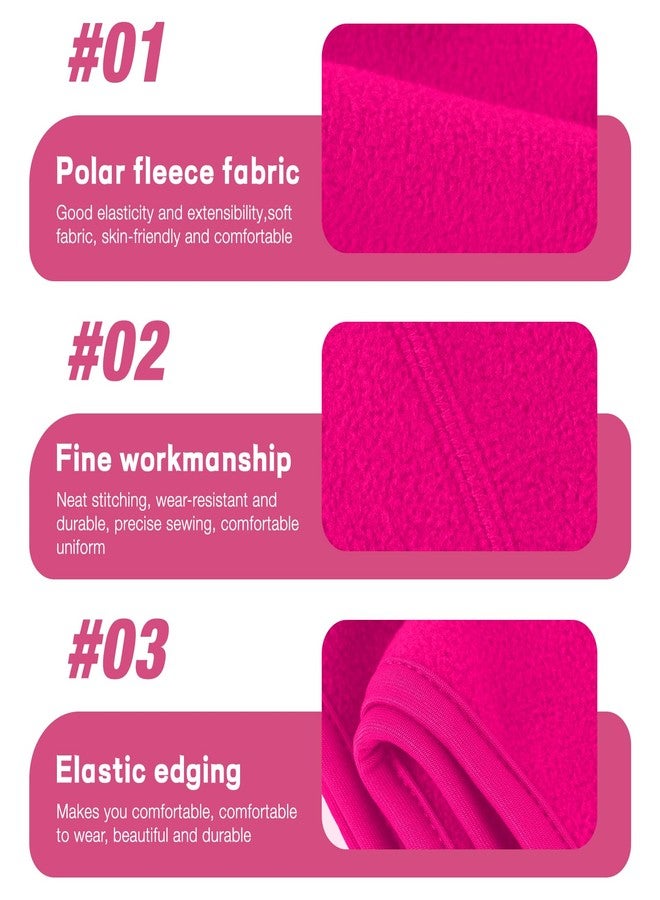 Komake Ear Warmers, 3 Pack Earmuffs Fleece Earmuffs Running Ear Covers Moisture Wicking Sweatband Ski Sport Headband for Men & Women (Black+Grey+Rose Red) - Image 3