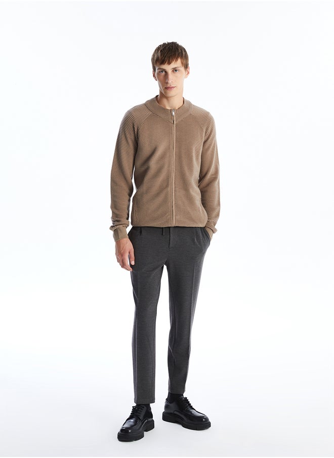 LC WAIKIKI - Standard Fit Turtle Neck Men's Tricot Cardigan - Image 1