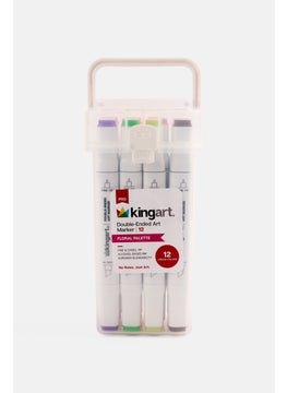 12 Piece Double Ended Art Marker, White