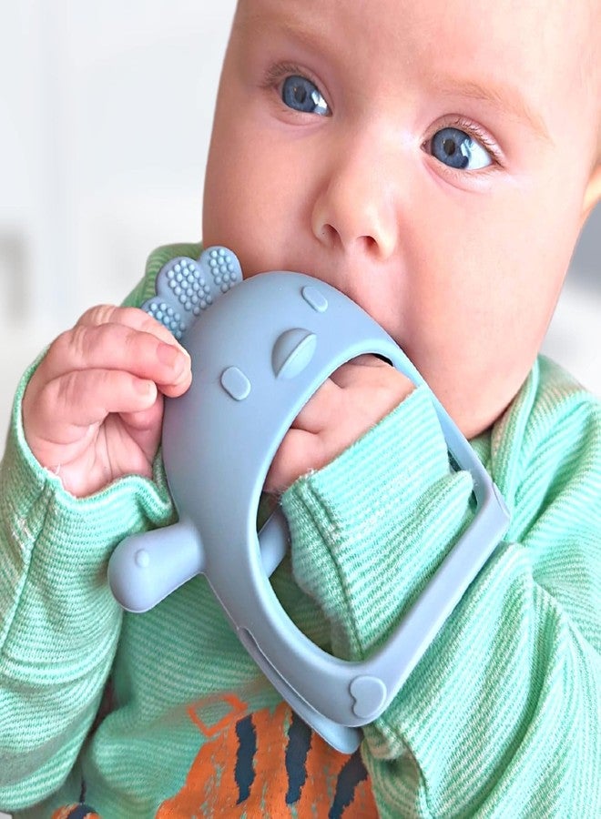 ROKTRY Baby Teething Toy, Teething Glove for Babies for Sucking, Baby Teething Toy, Silicone Teething Toy, Teething Rings to Relieve Baby's Teething Pain (Blue) - Image 5