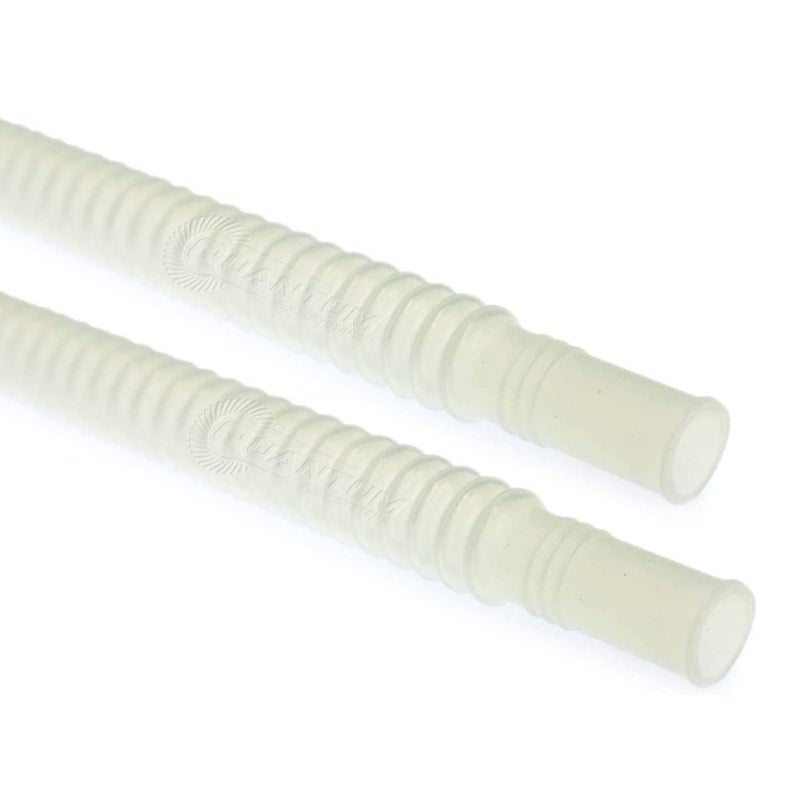 QFS HFPFH99300 9mm x 9mm x 300mm Corrugated Fuel Resistant Flexible Hose Line for Fuel Pump Assembly E85 and Ethanol Compatible PTFE Material High Flow Capacity