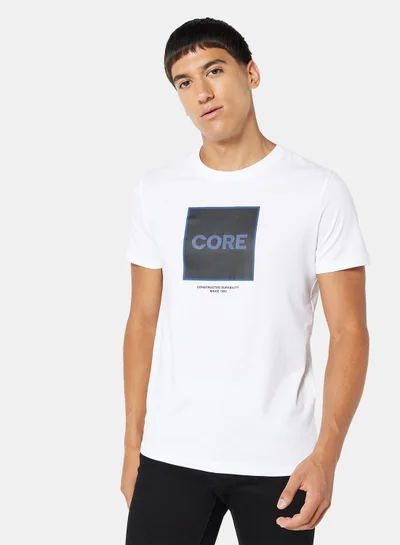 JACK & JONES Tech Logo Crew Neck T-Shirt