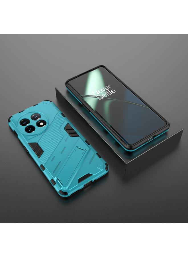 S-TOP Case For OnePlus 11 5G Punk Armor 2 in 1 PC + TPU Shockproof Phone Case with Invisible Holder - Image 5