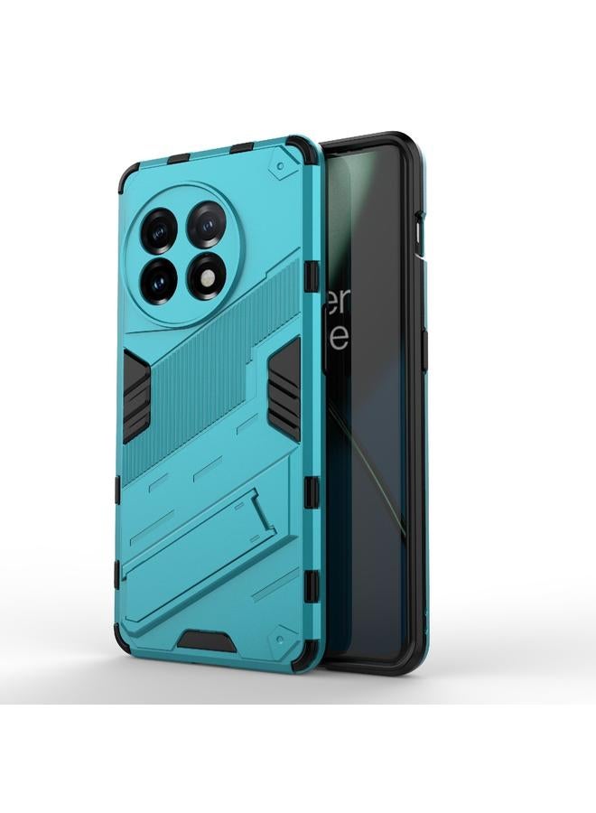 S-TOP Case For OnePlus 11 5G Punk Armor 2 in 1 PC + TPU Shockproof Phone Case with Invisible Holder - Image 1