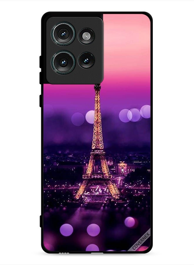 Covernex Motorola Edge 50 Protective Case Cover Eiffel Tower - Image 1