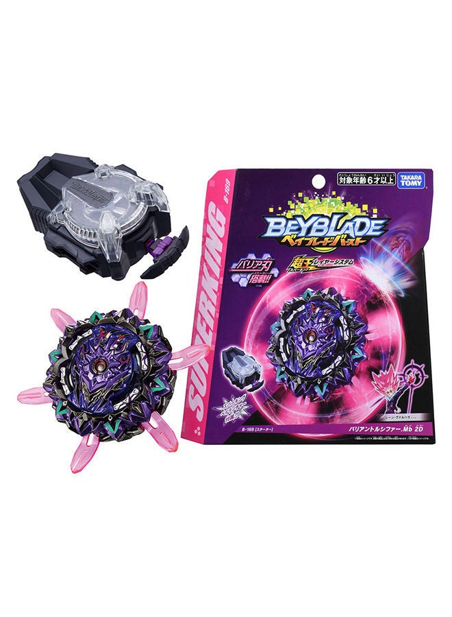 NIBEMINENT Beyblade Burst SuperKing B-169 Booster Toy With Launcher Purple 7 x 5 4cm - Image 1
