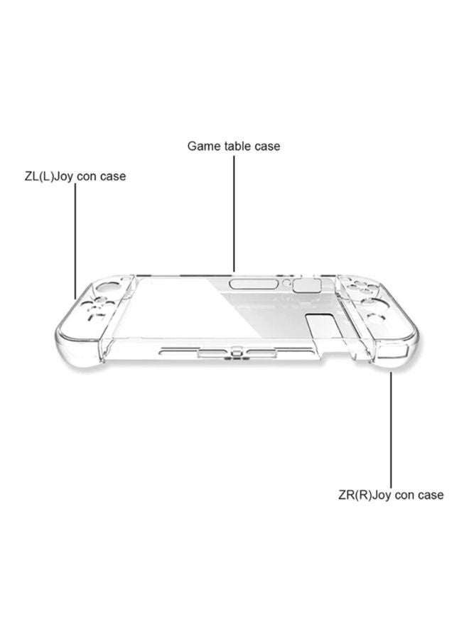 COYO Case Compatible with Switch with Protective Film, Transparent Protective Case for Switch Accessories with Protective Film and Grip Cover Case - Image 3