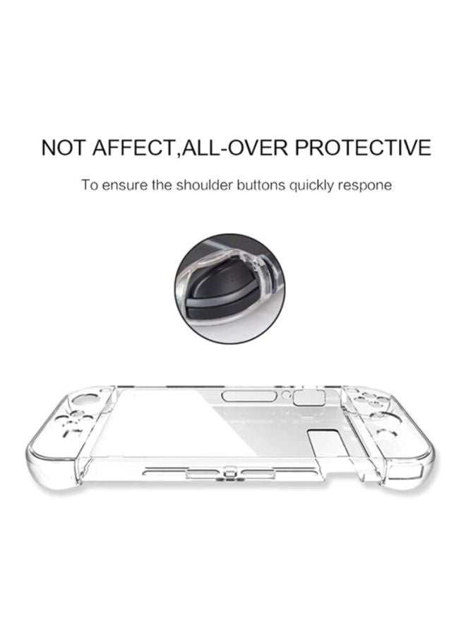 COYO Case Compatible with Switch with Protective Film, Transparent Protective Case for Switch Accessories with Protective Film and Grip Cover Case - Image 2