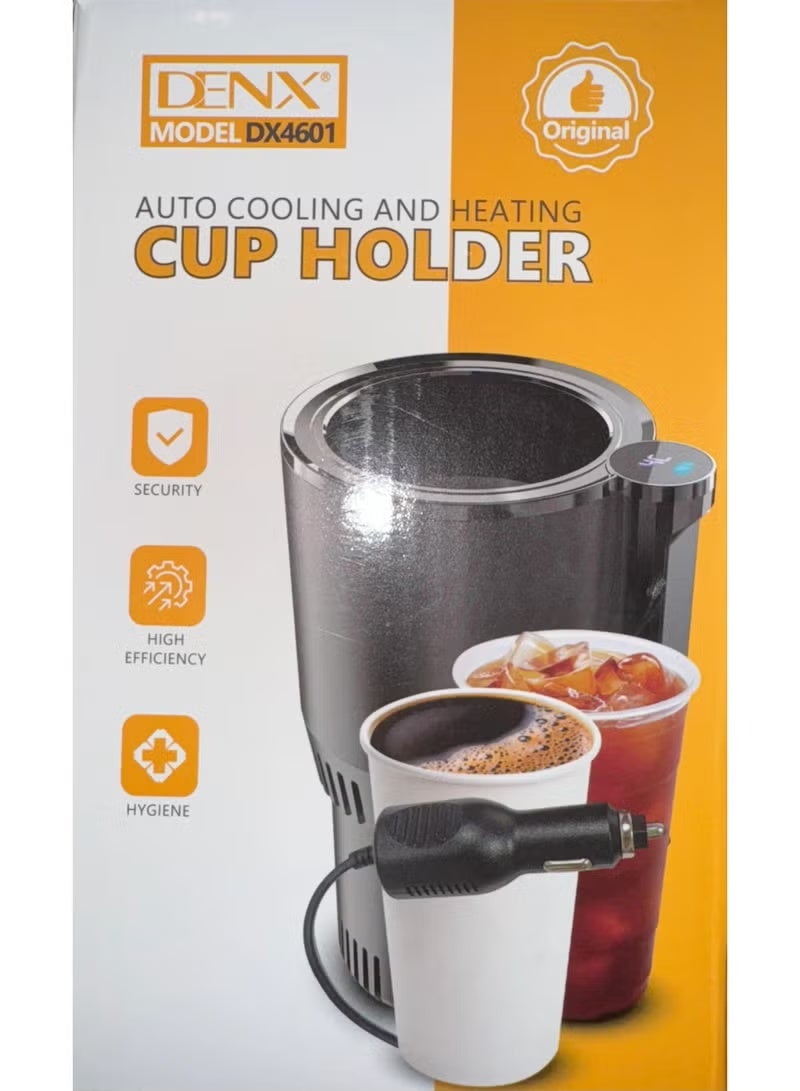 Denx Auto Cooling and Heating Cup Holder for Car 12V Portable Electric Drink Warmer & Cooler, Smart Thermoelectric Mug Holder for Hot & Cold Beverages, Travel & Office Desk Universal Fit - Image 4